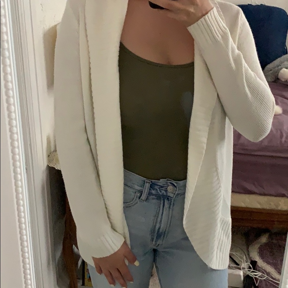 Forever 21 Cream Cardigan